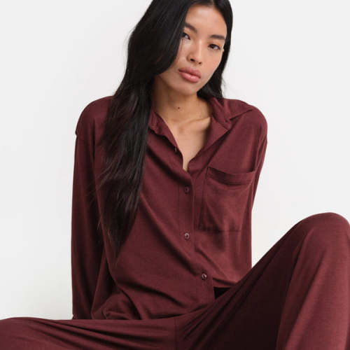 Tencel Sleep Button Down - Size S