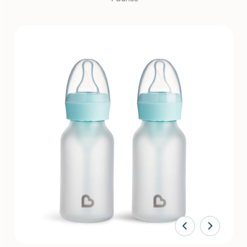 Bond™ Silicone Glass Bottle 4oz or 8oz, 2pk | Munchkin