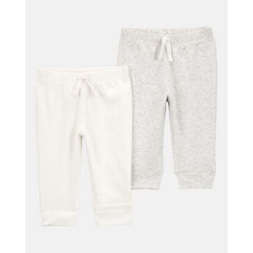 Baby 2-Pack Pull-On Pants - Ivory | Carter's (Newborn)