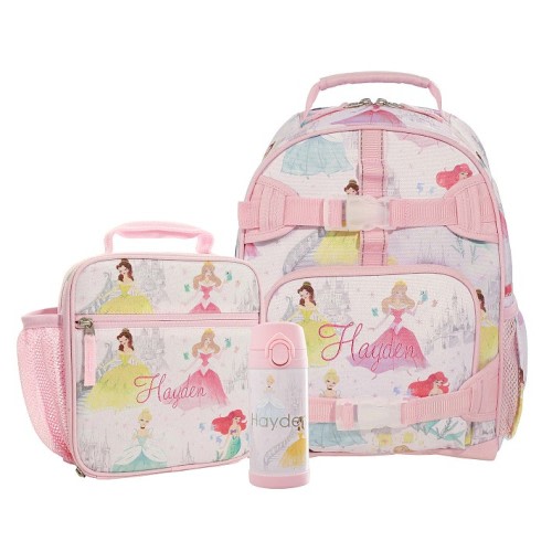 Mackenzie Disney Princess Castle Backpack & Lunch Bundle, Set Of 3