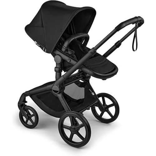 Bugaboo Fox 5 Renew All-Terrain Stroller – Full Size Premium Baby Stroller from Newborn to Toddler with 2-in-1 Bassinet to Seat Conversion, One-Hand Fold & XL Storage – Heritage Black