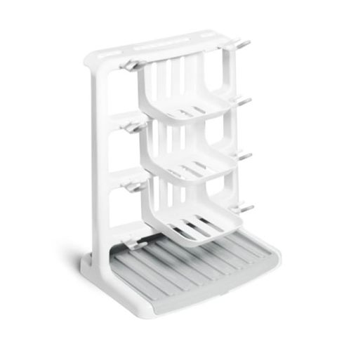 Munchkin® Tidy Dry™ Space Saving Vertical Bottle Drying Rack for Baby Bottles and Accessories, White