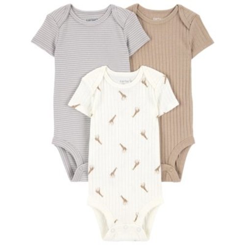 Carter's Child of Mine Baby Unisex Bodysuits, 3-Piece, Sizes Preemie-18 Months