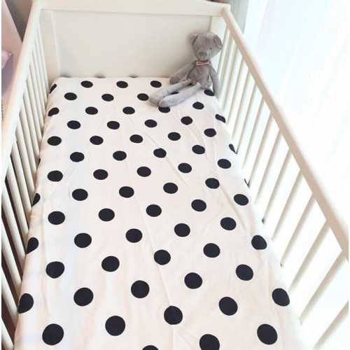 "Polka Dots" Fitted Crib Sheet