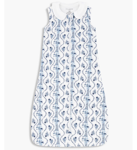 The Sleep Sack - Blue Vine Stripe – Hill House Home