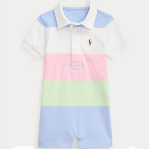 Striped Cotton Jersey Rugby Shortall
