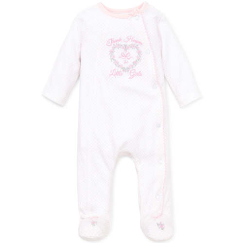 Thank Heaven For Little Girls Footed One-Piece (Headband not included)