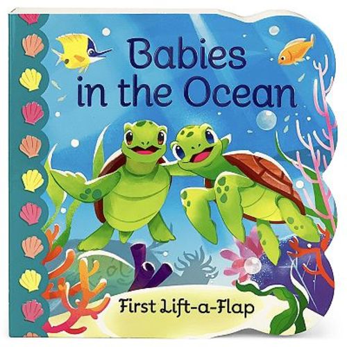 Cottage Door Press Babies in the Ocean Flip-A-Flap Children's Board Book
