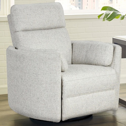 Simeon Collection Radius Power Swivel Glider Recliner in Natural Beauty Quartz