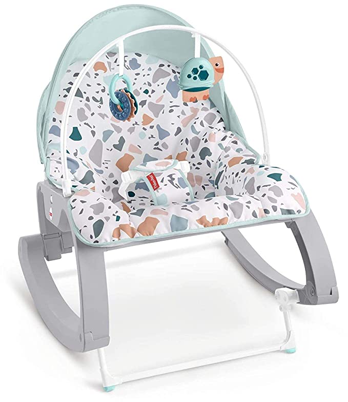 Fisher-Price Deluxe Infant-to-Toddler Rocker Seat - Pacific Pebble - Multi, 24.00 x 5.50 x 17.00 inches