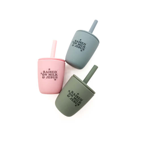 Raised On Milk & Jesus Training Sippy Cup