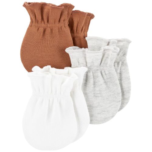 3-Pack Mittens - 0-3M - Multi