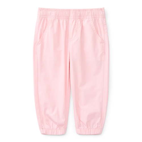 Wonder Nation Baby Girls Woven Cotton Jogger Pants, Sizes Newborn-24M