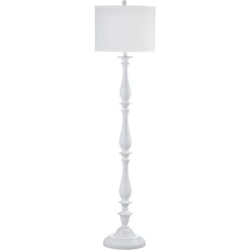 Bessie Floor Lamp, White - Safavieh | Maisonette