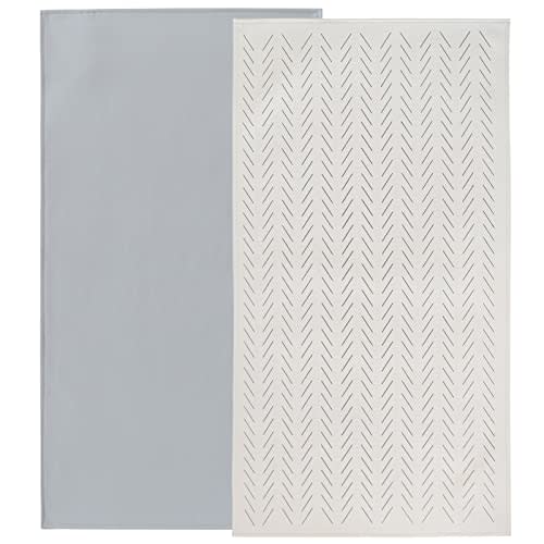 Owlowla Baby Diaper Changing Pad Portable Changing Mat Travel Changing Pad Liner for Baby and Small Toddler(Gray&Herringbone)
