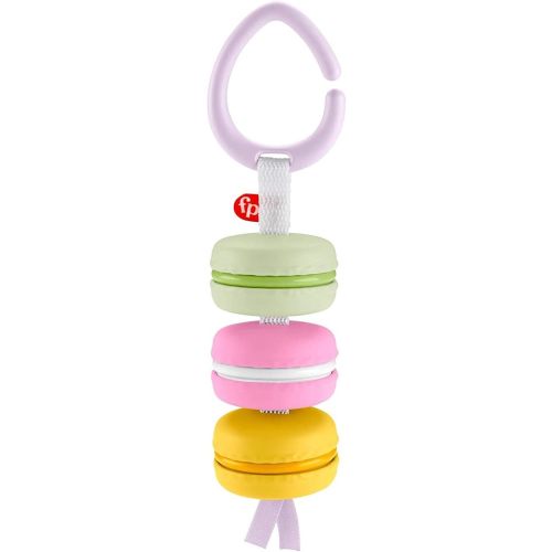 Fisher-Price Baby Toy My First Macaron Pretend Food Rattle Activity for Sensory Developmental Play Newborns Ages 0+ Months