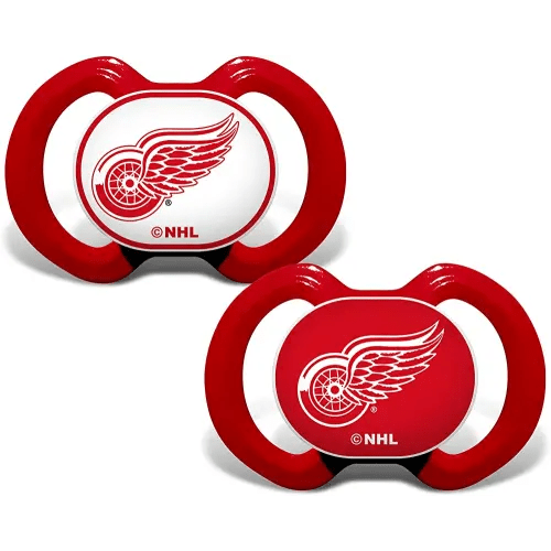 Baby Fanatic Pacifier 2-Pack - NHL Detroit Red Wings - Officially Licensed League Gear