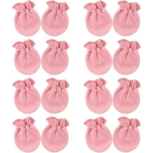 BQUBO Newborn Infant Toddler Mittens No Scratch Cotton Elastic Wrist Gloves Hypoallergenic for 0-6 Months Baby Boys Girls