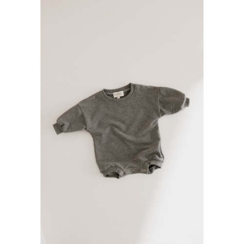 Sweatshirt Romper | Charcoal