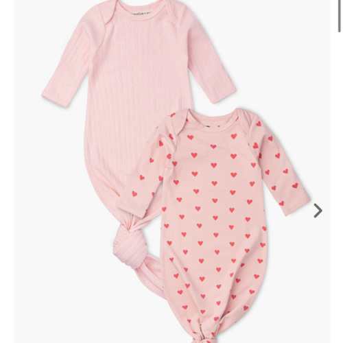 2-Pack Knot It Gowns - Organic Baby Clothes - Monica + Andy