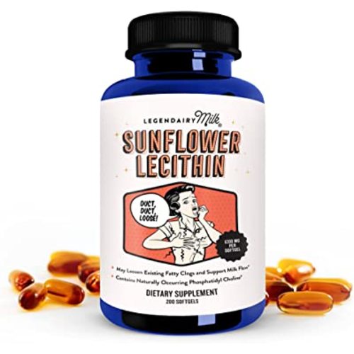 Amazon.com: Legendairy Milk Sunflower Lecithin, 1200mg Organic Sunflower Lecithin Supplement for Clogged Milk Ducts, Made in USA, 200 Softgels : Health & Household