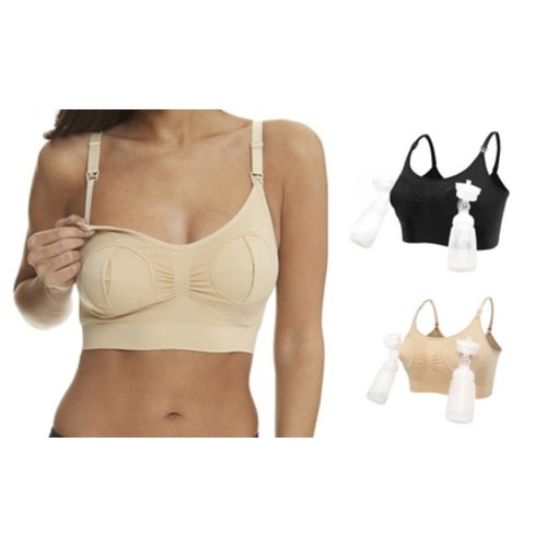 Women Nursing Bra Hands Free Push Up Maternity Breastfeeding Bras