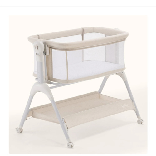HARPPA Cuddly Sway | 3-in-1 Rocking Baby Bassinet & Bedside Sleeper with Anti-Reflux Mattress for Newborns | Attaches to Bed, Adjustable Height, Tool-Free Setup, Portable Wheels, CPSC Certified, Gentle Rocking Motion | Ideal for Infants, Safe Co-Sleeping