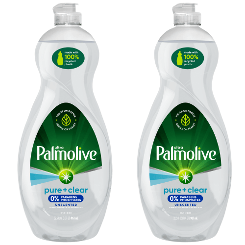 Palmolive Ultra Liquid Dish Soap, Pure and Clear - 32.5 Fluid Ounce (2 pack)