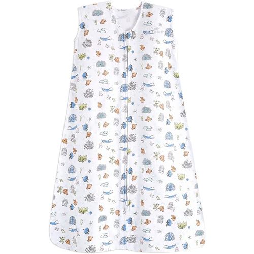 HALO SleepSack, 100% Cotton Wearable Blanket, Swaddle Transition Sleeping Bag, TOG 0.5, Great Barrier Reef, Medium, 6-12 Months