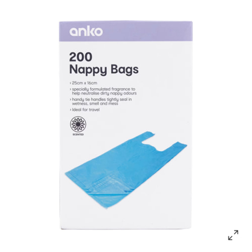 200 Pack Nappy Bags