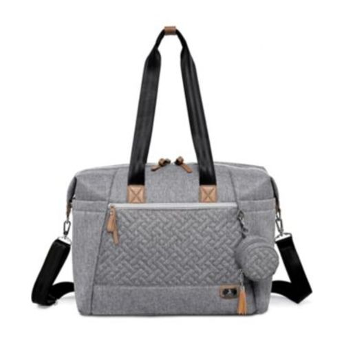 Large Diaper Bag Tote with Pacifier Case and Changing Pad, Travel Diaper Tote for Mom and Dad