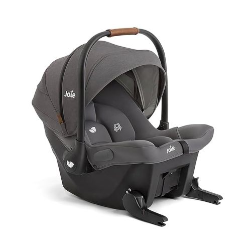 Joie Mint Latch Baseless Infant Car Seat – Lightweight, Built-in Rigid Latch Connectors and Side Impact Protection – No Base Installation Required (Thunder)