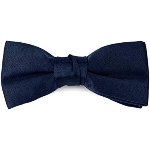 Boy's Poly Satin Banded Clip On Bow Ties