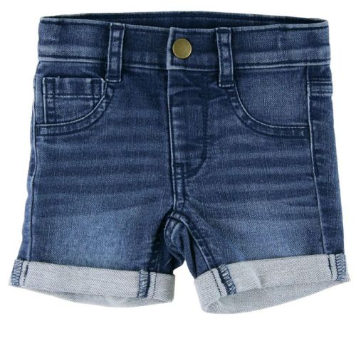 RuffleButts Boys' Stretch Shorts - Medium Wash Denim, Size: 18-24m