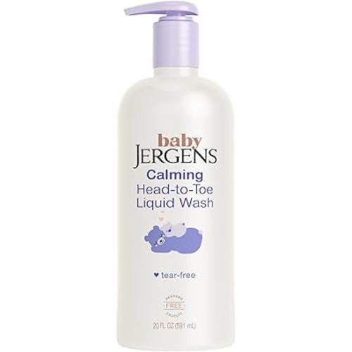 Jergens Baby Calming Head to Toe Liquid Baby Wash, Body Wash and Shampoo, Tear Free, 20 Fl Oz