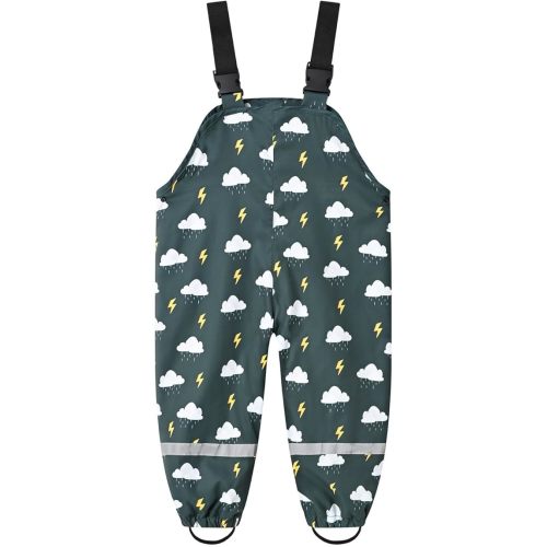 Toddler Boys Girls Waterproof Suspender Rain Pants Dirty Proof Windbreak Rain Bi𝐛 Insulated Girls Fall Outfits