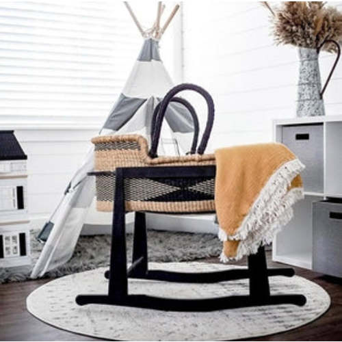 Baby Moses Basket #08 - African Moses Basket Bassinet and Cradle – ZuriRose & Co LLC