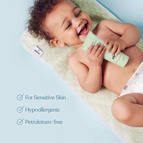 Pipette Diaper Rash Cream - Relieve & Prevent Diaper Rash with Non-Nano Zinc Oxide, Fragrance-Free Baby Butt Cream, Non-Toxic Daily Protective Balm, 3 fl oz