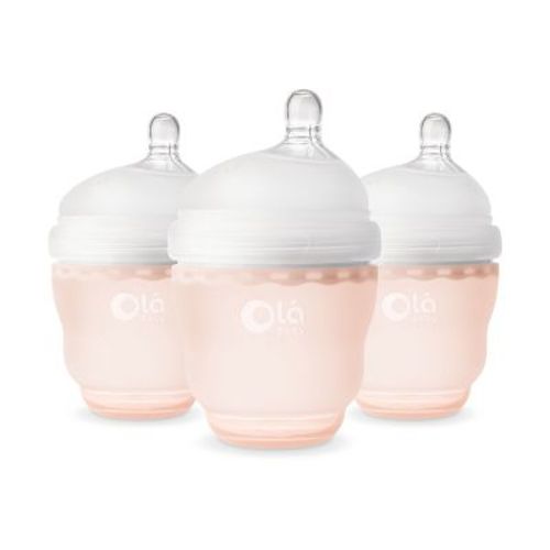 Olababy Gentle Bottle - Coral 4oz (3PK)