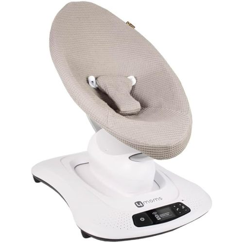 UKJE Liner Baby Rocker Cover - Compatible with 4moms MamaRoo 4 Old Model Before 2022 - Baby Swing Cover - Bouncer Cover - Made in EU - 100% Oeko-Tex Cotton - Cover Swing Bouncer - Taupe