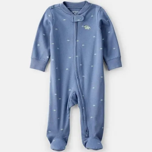 Blue dinosaur pajamas blue