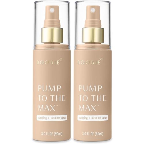 Boobie Pump to the Max Pumping Spray for Breastfeeding Moms PLUS Intimate Spray | Increase Milk Supply & Ease Postpartum Discomfort During Nursing & Intimacy | Pregnancy & Beyond, 3 oz (2-Pack)