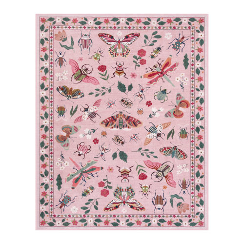 Animal and Insect Washable Area Rug