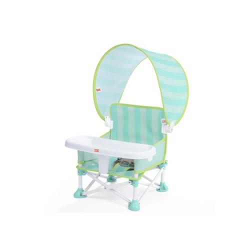 Bright Starts Pop N Sit Cabana Travel Booster High Chair 6-36 Months Canopy - Multi