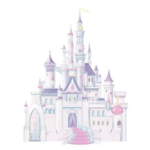 Disney Princess Princess Castle Peel And Stick Giant Kids' Wall Decal: Roommates Vinyl Castle Wall Stickers For Kids