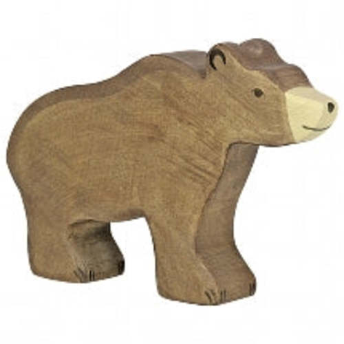HOLZTIGER - Wooden Animal - Brown Bear