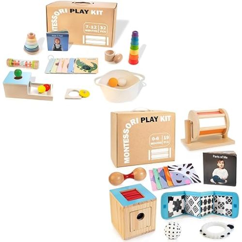 Montessori Educational Box for Babies 0-12 Months