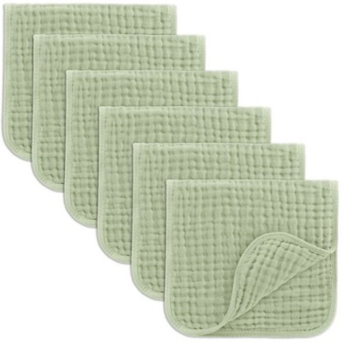 Muslin Burp Cloths Large 100% Cotton by Comfy Cubs