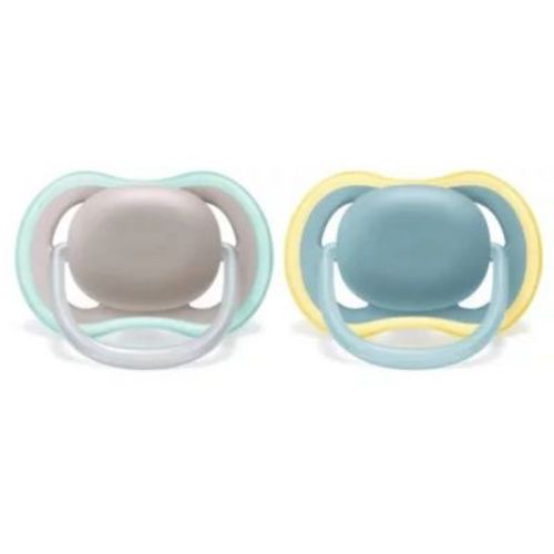 Avent Philips Ultra Air Pacifier 18 Months+ - Beige/dawn, Blue/gray - 2pk