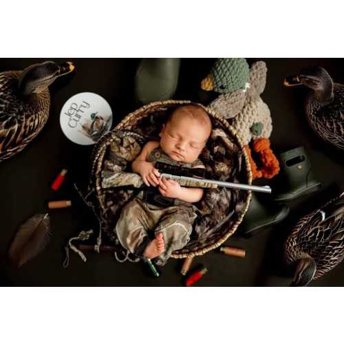 Duck / Deer Overalls Newborn Infant Photo Prop, hunting outfit, fishing outfit, hunting